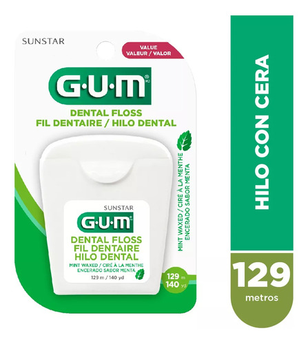 Gum Hilo Dental Sabor Menta X 129 M (1916)