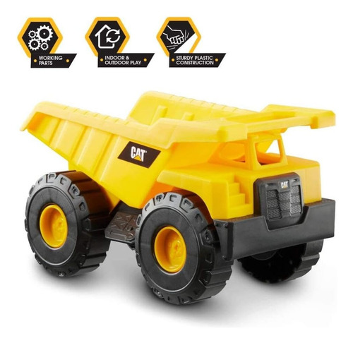 Camión Volquete Cat De Construcción De 10 Pulgadas Para Niño
