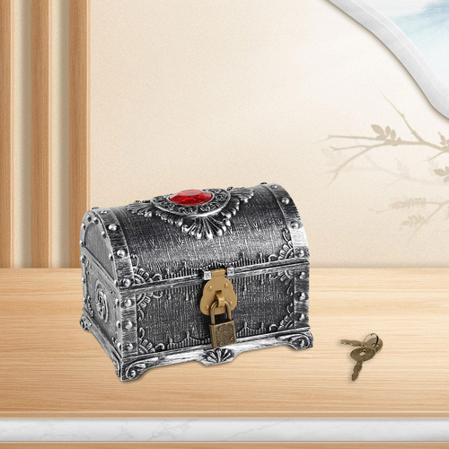 3 Cofre Del Tesoro Pirata, Accesorios De Plata Antigua