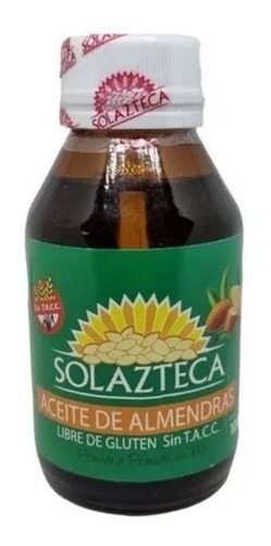 Imagen 1 de 1 de Aceite De Almendras Sol Azteca X 100 Cc Sin Tacc