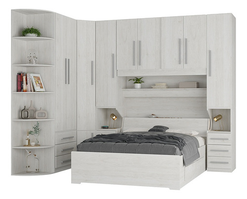 Guarda-roupa De Canto Com Cantoneira E Sem Cama 1219s Carval