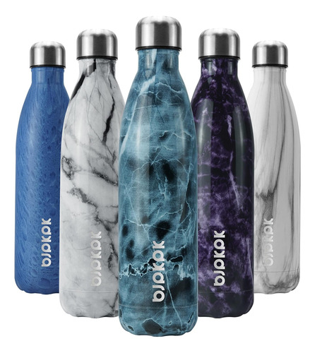 Botellas De Agua De Acero Inoxidable De 25 Oz/750 Ml, B...