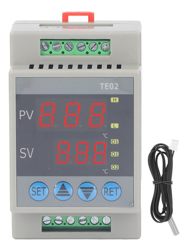 Módulo De Termostato Con Microtemperatura De Carril Din De 2