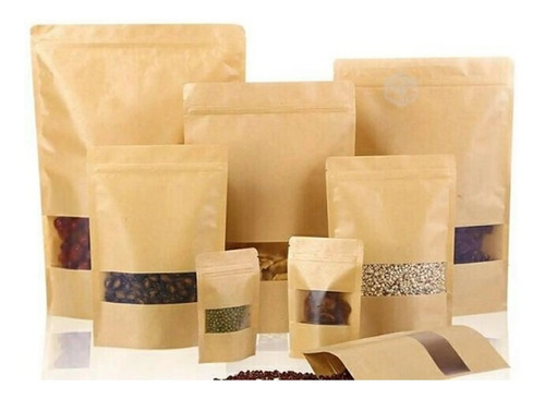Bolsas De Papel Kraft Con Ventana