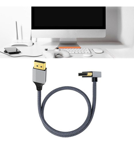 Cable 4k Cable De Conexión De Vídeo Cable Curva Positiva