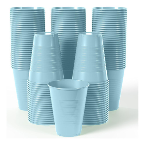 Exquisite Vasos De Plastico Desechables Azul Claro  Paquete