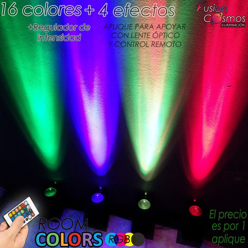 Bañador Led Efecto Dj Rgb 3w Luces Resto Bar Boliche Fiesta