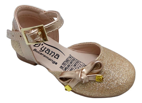 Valeta Beige Cuero Sintético Escarchado - Bebés