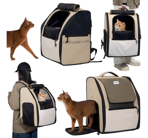 Mochila Back Pack Transportadora Gato Perro Mascota Grande
