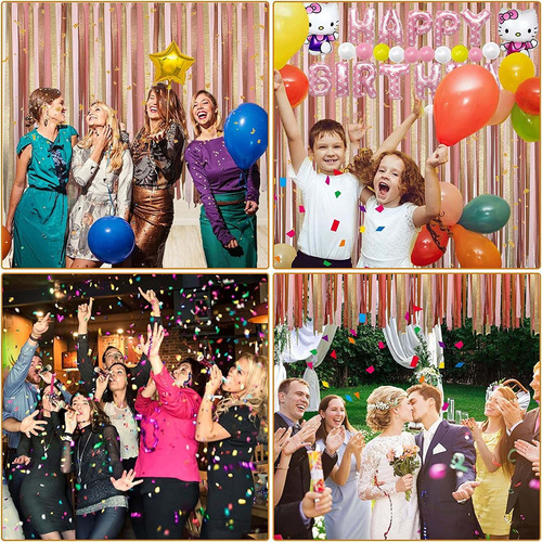 12 Rollos Serpentinas Decoraciones De Fiesta Borlas De Papel