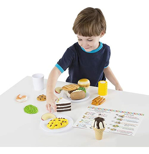 Melissa Y Doug Food Fun Combinan Y Cenar Cenas (juego De 