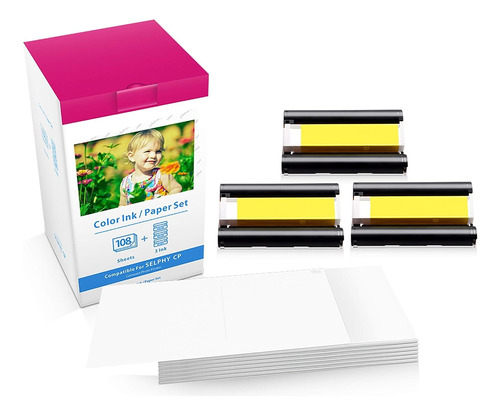 Compatible Con Canon Selphy Cp1500 Tinta Y Papel Para Cp1300