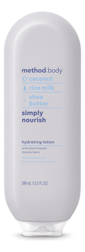  Method Loción Diaria, Simply Nourish, Hidratante A Base De