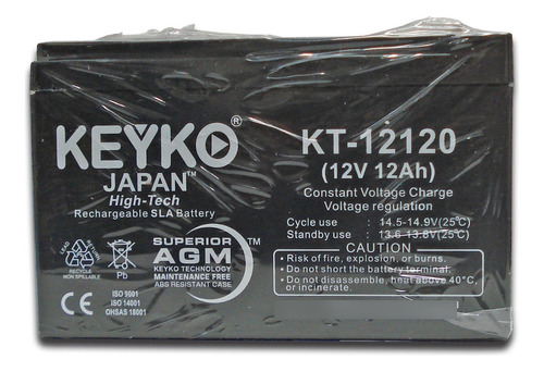 Batería Genuina 12v 12ah Keyko Kt-12120