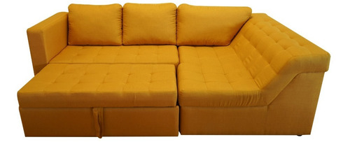 Sala Esquinera Con Sofa Cama Suttra En Tela Mobydec Muebles
