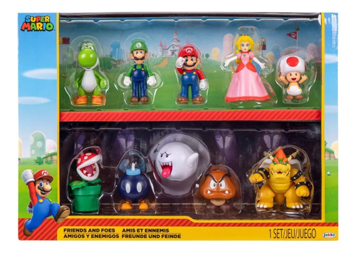 Nintendo Super Mario Set 10 Figuras Amigos Y Enemigos
