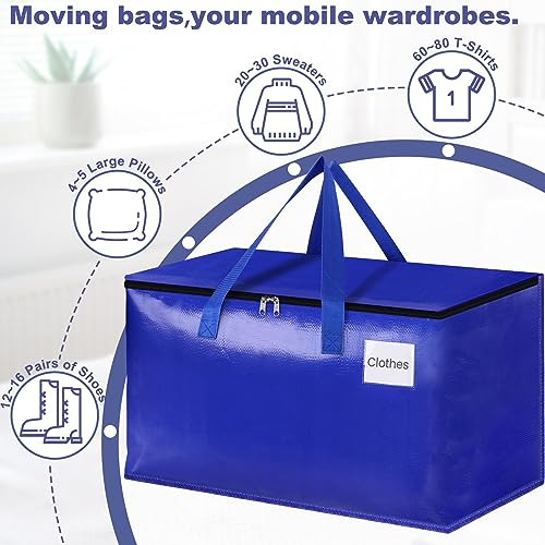 Bolsas Mudanza Resistentes, Almacenamiento Cremallera, Asas