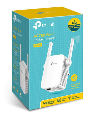 Extensor De Rango Repetidor Wifi Banda Dual Re205 Tp-link