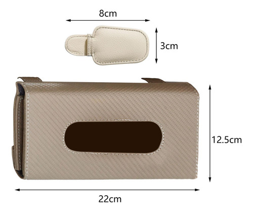 Soporte For Caja De Pañuelos For Visera Solar For Beige