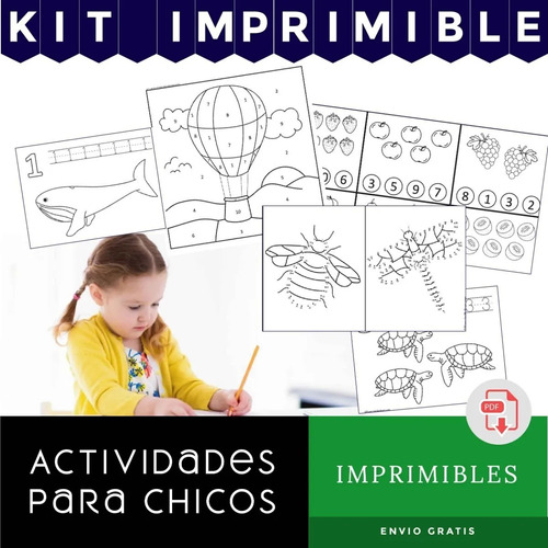  Kit Imprimibles Actividades Niños Educando En Casa