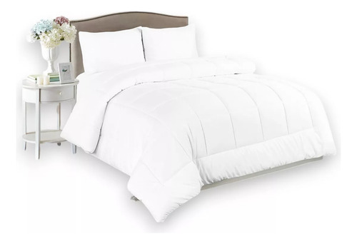 Edredón Vero Hogar Tactopluma De Ganso Matrimonial 200x225cm Color Blanco Diseño De La Tela Tacto Pluma De Ganso