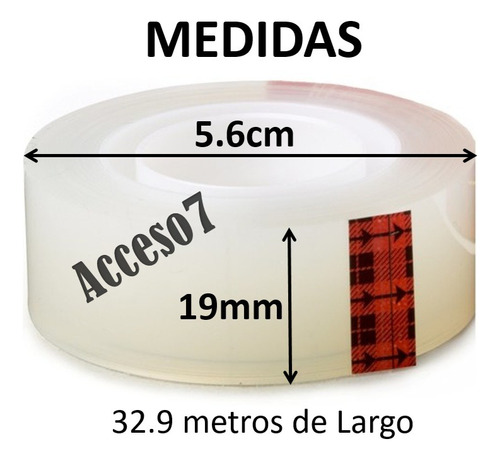3 Cintas Adhesivas Scotch 3m 19mmx33m Metros Transparente