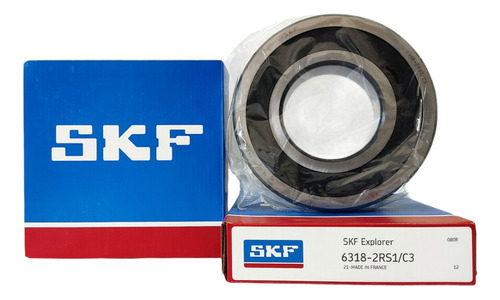 Rodamiento Sello Goma 6318-2rs1c3 Marca Skf 