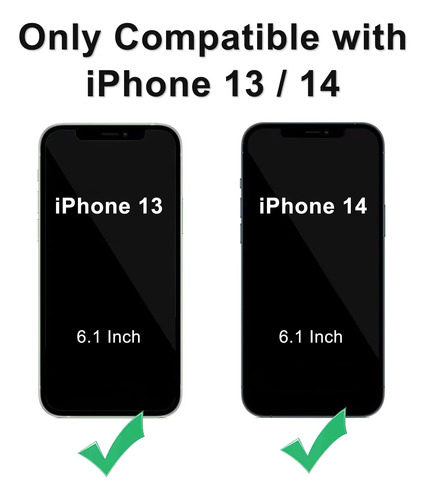 Funda De Teléfono Deerlamn Para iPhone 13/14 De 6.1 Pulgadas Con Funda De Cámara R