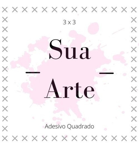 Adesivos Personalizados 48 Etiquetas Logo 3x3cm