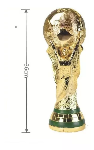 Qatar 2022 Novo Troféu Copa do Mundo de Futebol Prêmio Campeão de Futebol  de Ouro Torcedor 36 cm