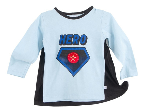 Remera Bebe Nene Con Capa Supe Heroe Bukito 