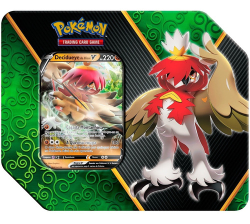 Lata Pokemon Poderes Divergentes Carta Decidueye V Booster