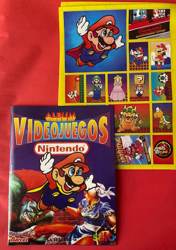 Album Nintendo Barcel De 1994 Salo Laminas A Recortar Y Pega