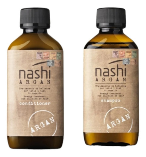 Kit De Nashi Argan Shampoo Y Acondicionador De 200 Ml