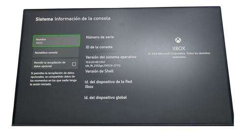 Consola Videojuego Microsoft 1883 Xbox Series S (Usado)