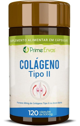 Colágeno Tipo 2 120 Cáps. Prime Ervas