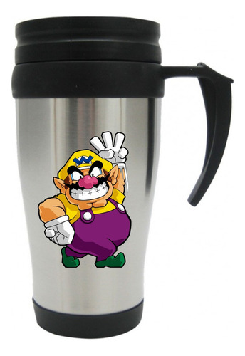 Vaso Viajero Metalico Warrio Mario Bros Mugs Vg