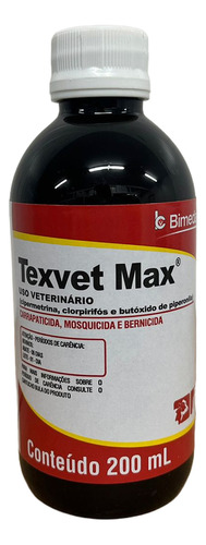 Texvet Max 200ml Carrapato, Berne E Mosca Bimeda - 3 Un
