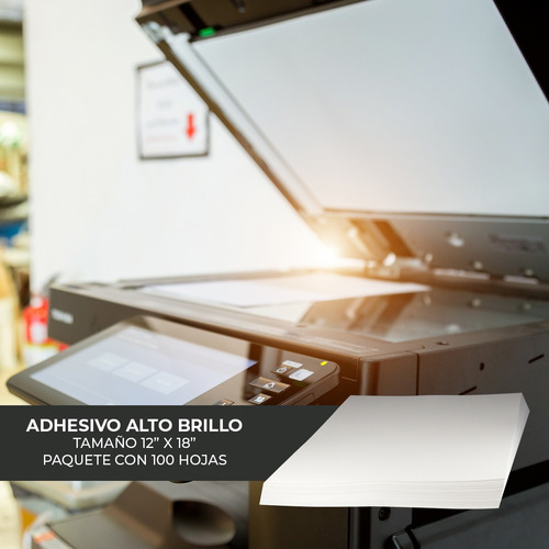 Papel Adhesivo Alto Brillo Dimasa Tabloide 12x18 200 Pzs