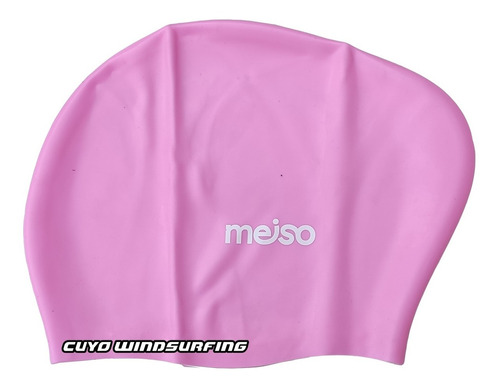 Gorro Natación Pelo Largo Meiso Silicona Pileta Mujer