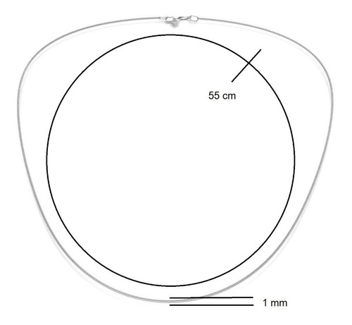 Imagen 3 de 10 de Cadena De Plata Ley .925 De 55cm Agálea Joyería