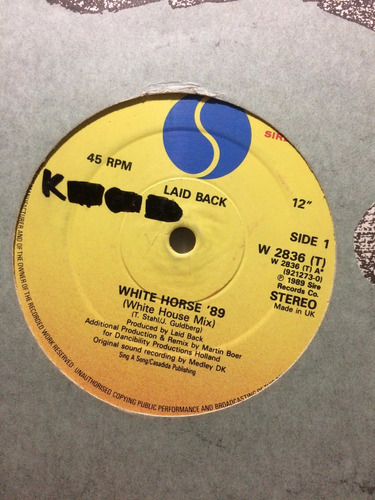 Disco Vinil Importado: Laid Back - White Horse 89 Rmx Remate