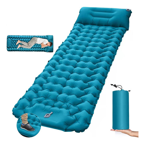 Colchoneta Inflable Dormir,almohadilla Inflable Para Acampar