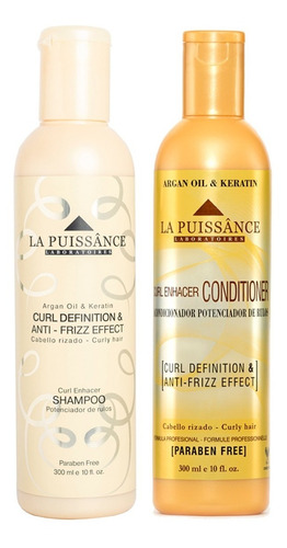 Shampoo + Acondicionador Curl Definition La Puissance Rulos