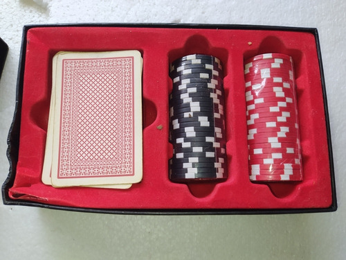 50 Fichas De Poker + Mazo De Cartas