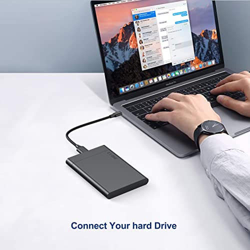 Cable De Disco Duro Micro B A Usb C, Paquete De 2 Pies, Usb