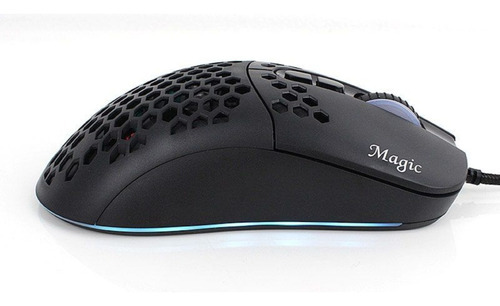 Mouse Gamer Halion Magic Ha-m544 Rgb Color Negro