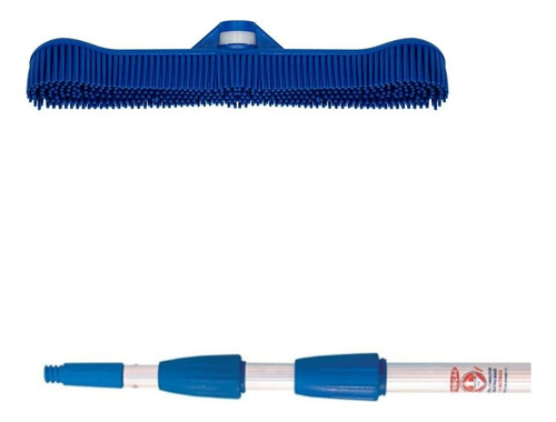 Kit Maxi Rodo 2 Em 1 Silicone 34cm E Extensão Telescópica 6m