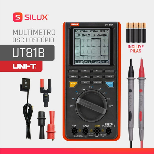 Imagen 2 de 10 de Osciloscopio Uni-t Ut81b Portátil Y Multímetro 2 En 1