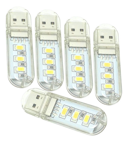 Luz De Lectura Usb, Mini Luz Nocturna Led Portátil Lla...